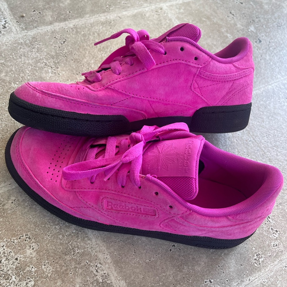 Women’s Hot Pink Reebok Classic Club Suede Sneaker